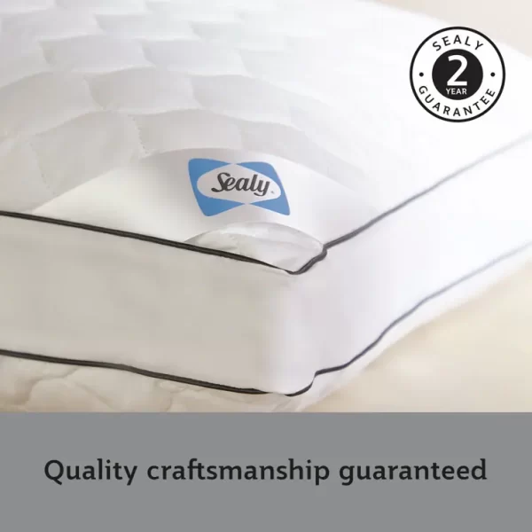 Sealy Side Sleeper Fibre Medium Support Pillow (Pack of 2) - Image 7